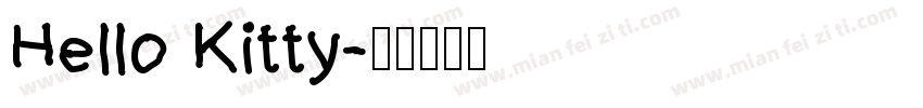 Hello Kitty字体转换